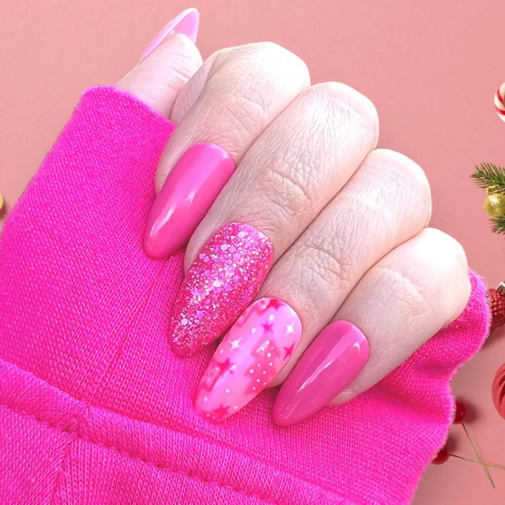 Barbie™ Pink Sparkles on Acrylic