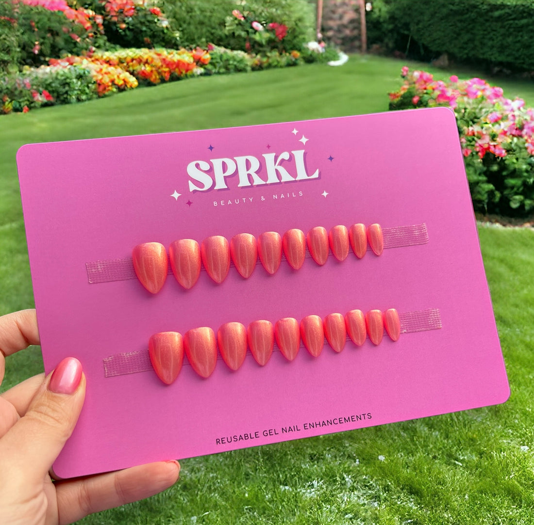 Pink Champagne Press On Nails - Express Kit